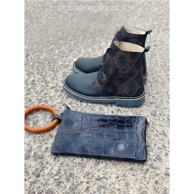 Ab. Zapatos 27025 serpiente MARINO+Pelle PULSERA Marino АКЦИЯ
