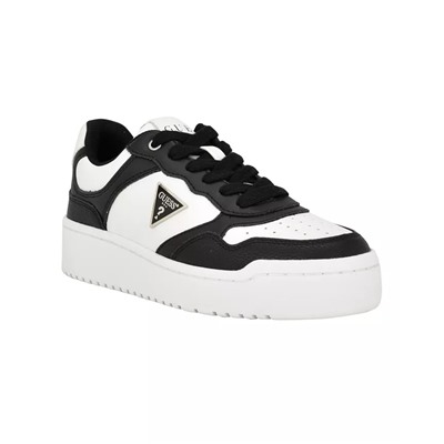 GUESS Women's Miram Platform Lace-Up Court Sneakers
