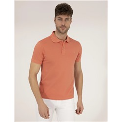Pembe Slim Fit Polo Yaka Merserize Tişört