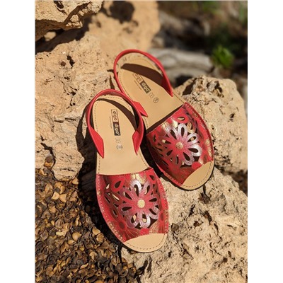AVARCA MENORQUINA · 2105 rojo+PELLE · COCO · (450) oro АКЦИЯ