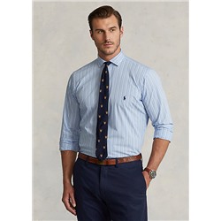 Big & Tall Striped Stretch Poplin Shirt