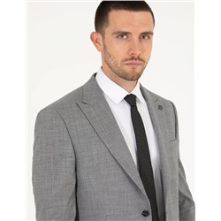 Gri Slim Fit Takım Elbise