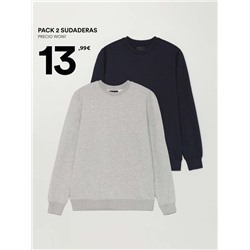 PACK OF 2 BASIC SWEATSHIRTS