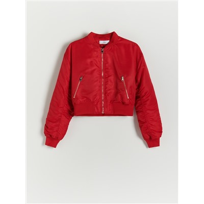 Bomberjacke aus recyceltem Stoff