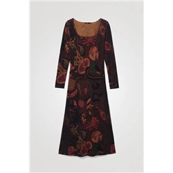 Vestido largo paisley