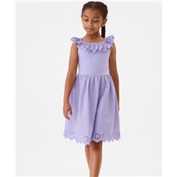Kids Eyelet Ruffle Dress
