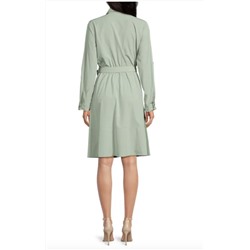 CALVIN KLEIN Belted Knee Length Shirtdress