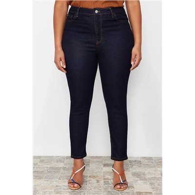 Koyu Mavi Estra Esnek Skinny Jeans TBBSS24CJ00006