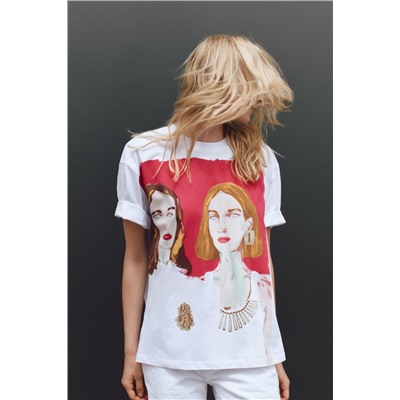 GIRLS PRINT T-SHIRT