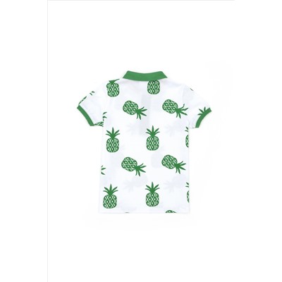 Erkek Çocuk Yeşil Polo Yaka Tişört