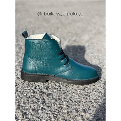 Ab.Zapatos 4619/2 Petrol+PELLE 17-04