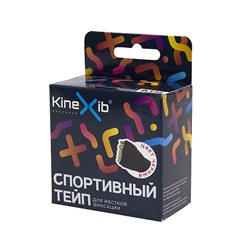 Тейп спортивный, 9,1 м x 3,8 см, чёрный