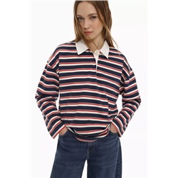 Striped polo shirt