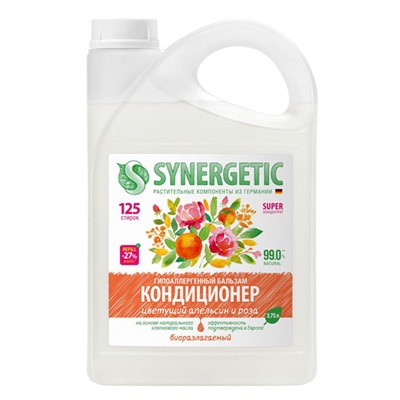 Кондиционер для белья "Цветущий апельсин и роза", гипоаллергенный, концентрированный