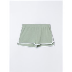 BASIC PLUSH SHORTS WITH PIPING