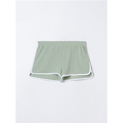 BASIC PLUSH SHORTS WITH PIPING
