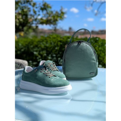 КОМБО S710VERDE + AB Zapatos mochila NAPA manzana АКЦИЯ