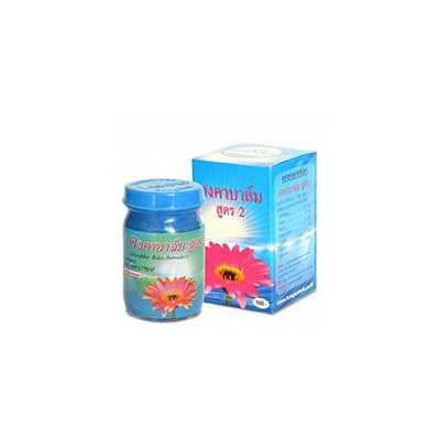 Синий тайский бальзам "Formular 2" от Kongka 50 мл / Kongka balm Formula 2 50 ml
