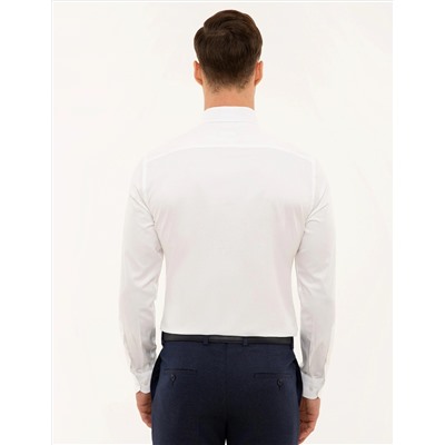 Beyaz Ex. Slim Fit Uzun Kollu Klasik Gömlek