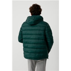 Anorak con capucha Verde oscuro