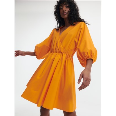 Cotton rich mini dress