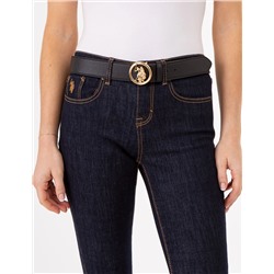 LADIES 38MM MEDALLION LOGO BELT