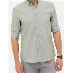 Haki Regular Fit Uzun Kollu Gömlek