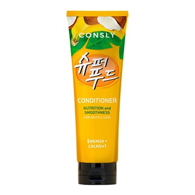 CONSLY Banana &amp; Coconut Water Conditioner for Nutrition &amp; Smoothness Питательный и разглаживающий кондиционер с экстрактом банана и кокосовой водой 250мл