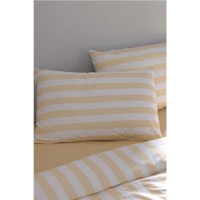 Avignon King Size %100 Pamuk Ranforce Baskılı Nevresim Takımı - Sarı