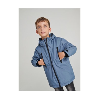 Gefütterte Jacke mit Kapuze