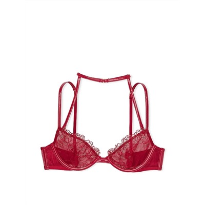 VERY SEXY Midnight Affair Embroidery Low-Cut Demi Bra