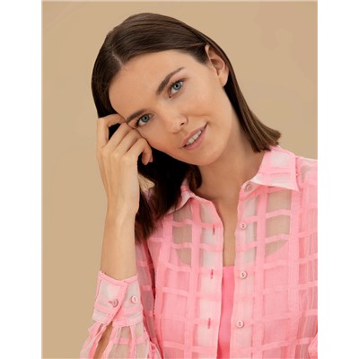 Pembe Comfort Fit Uzun Kollu Gömlek