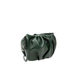 Bandolera de piel ovina Verde oscuro
