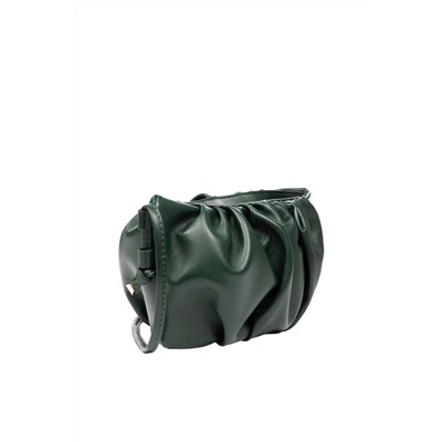 Bandolera de piel ovina Verde oscuro