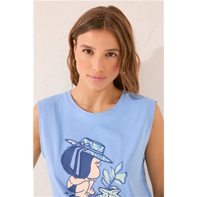 Pijama algodón Capri azul Mafalda