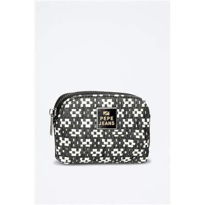Monedero Lana Beige y negro