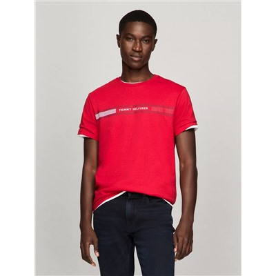 Tommy Stripe Graphic T-Shirt