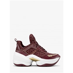 Olympia Metallic Logo Jacquard Trainer
