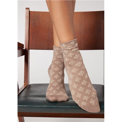 Kurze Socken mit Glitzer