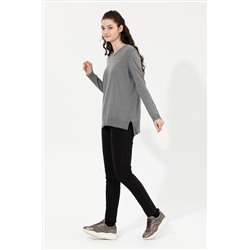 Kadın Siyah Toothpick Fit Pantolon