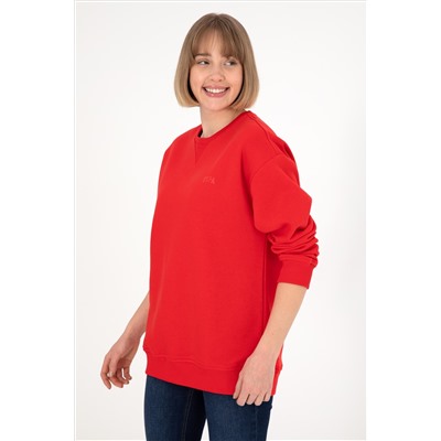 Erkek Kırmızı Basic Sweatshirt