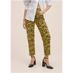 Vaqueros tapered animal print -  Mujer | MANGO OUTLET España