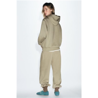 STRAIGHT PLUSH TROUSERS