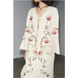 ZW COLLECTION FLORAL EMBROIDERY DRESS