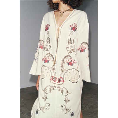 ZW COLLECTION FLORAL EMBROIDERY DRESS