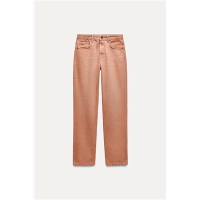 ZW COLLECTION STRAIGHT-LEG MID-RISE JEANS