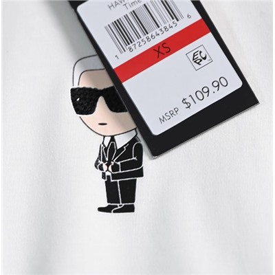 Повседневная хлопковая футболка KARL LAGERFEL*D ОРИГИНАЛ!