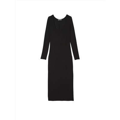 Victoria's Secret Ribbed Modal Long-Sleeve Slip Dress