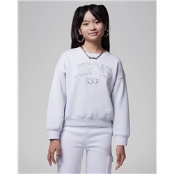 Jordan Big Kids' 1st Baby Blue Crew Top
