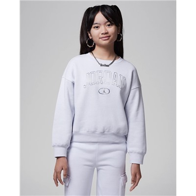 Jordan Big Kids' 1st Baby Blue Crew Top
